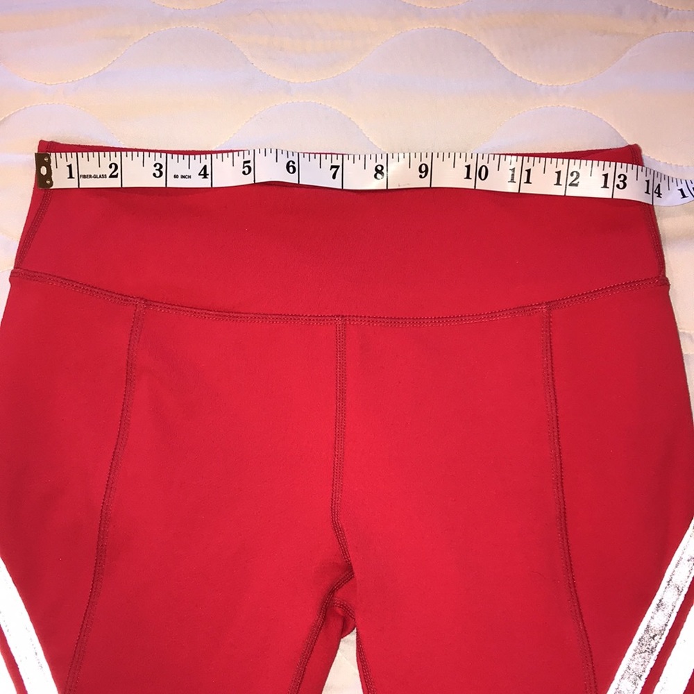 Fabletics Aria Red Reflective Capri Leggings Back… - image 8